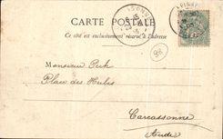 CPA Road of Arechettes the Blue Turning