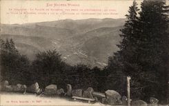 CPA the High Vosges the Valley De Munster Seen from Of Confluent Altenberg of both Fecht