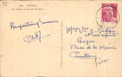 CPA Le Casino Et Un Coin Du Parc Vittel