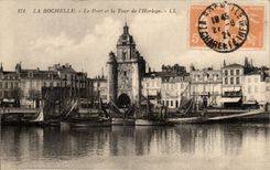 CPA La Rochelle el puerto y Tower Of los barcos del reloj