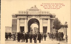 CPA To the Armies off the British Worsens Who Stood young stag from And to those off to their dead who cuts No known serious Militaria