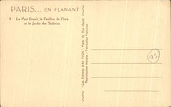 CPA Paris While Strolling the Royal Bridge Pavillon de Flore and the Garden of Tileries