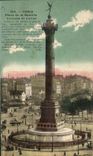 CPA Paris Palce of the Bastille Column of Column July in bronne erigce in