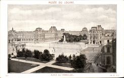 El Louvre Paris de CPA Musee Of coloca el carrusel