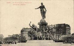 CPA Paris Triumph of the Republic Lion