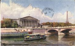 CPA Paris House of Commons Eiffel Tower