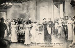 CPA Palate Of Compiegne Reception Of Marie Louise And Napoleon 1st in 1810 with the Palate of Compiegne