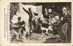 CPA Mullet De Lisle Singing For the First time the Marseillaise At Dietrich Mayor Of Strasbourg