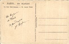 CPA Paris While Strolling the tower Saint Jacques