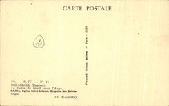 CPA Delacroix the Fight of Jacob with the Angel Paris Church Saint Sulpice Vault of the Saints Angels