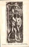 CPA Florence Masaccio Adam el Eve huntings of the Paradise