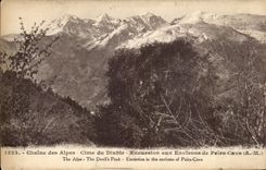 CPA el Cime alpestre de la gama de la excursion del diablo alrededor de Peira minada