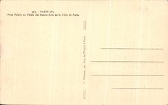 CPA Paris Petit Palais of Beautiful arts of the Town of bets