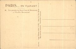 CPSM Paris While Strolling View of the Sacring Montmartre Heart