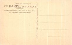 CPA Paris While Strolling Notre Dame of bets the Square of Notre Dame The open space before Notre Dame Waste-gas main