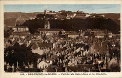 CPA Besancon les Bains Cathedrale Saint Jean et la Citadelle