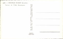 CPA Castle D' Anet Especially of Table Renaissance