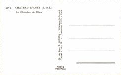 CPA Castle D' Anet the Room of Diane