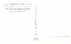 CPA Castle D' Anet Henri II made it build for Diane of Poitiers