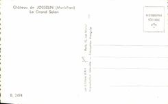 CPSM Castle De Josselin la sala de estar grande