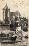 CPA Dole Cathedrale Et Canal Bateau