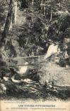 CPA the Picturesque Vosges Retournemer Footbridge With the Charlemagne Cascade