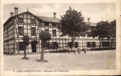 CPA Camp D' Oberhoffen Building of the Militaria Hunters