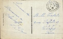 CPA Camp D' Oberhoffen Building of the Militaria Hunters