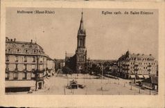 CPA catholic Mulhouse Church of Saint Etienne
