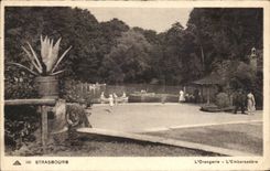 CPA Strasbourg the Orangery the Landing stage