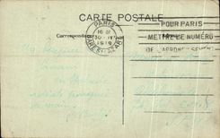 CPA Paris Panorama towards the new Station of Orleans Eiffel Tower