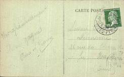 CPA the Pyrenees Lourdes the Peak of Jer Panoramic View the Chain of the Pyrenees