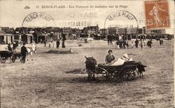 CPA Berck Plage Les Voitures de Malades sur la Plage Anes