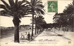 CPA Cannes Walk of the Small cross and the Mount Knight