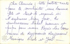 CPA Bonne celebra el pajaro de Fleurs