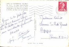 CPA La Rochelle el puerto el Saint Nicolas de Quay y la salida del puerto incorpora el St Nicolas y el barco de la torre de la torre