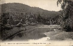 CPA Road Of the Balloon Of Alsace the Pond Of the High Bridge