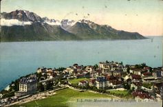 CPA Montreux Et Les Montagnes De La Savoie