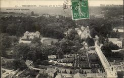 CPA Pierrefonds Panorama Pris De La Tour Du gue