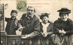 CPA the Durand Family With the Theater Enthusiasm Humor