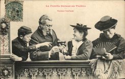 CPA the Durand Family With the Theater During the interval Humor Range