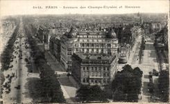 CPA Paris Avenues Of the Champs Elysees And Marceau