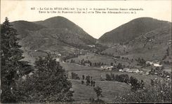 CPA Le Col De Bussang Ancienne Frontiere Franco allemande Entre La Cote De