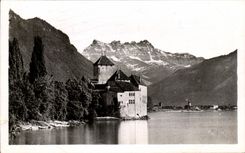 CPA Lac Leman Le chateau De Chillon Et Les Dents Du Midi