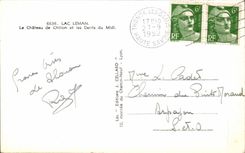 CPA Lac Leman Le chateau De Chillon Et Les Dents Du Midi