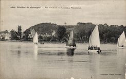 CPA River of Quimper View of Locmaria Poulguinan Boats