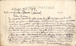 CPA the War the Church De Souain Militaria