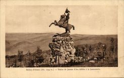 CPA Balloon of Alsace Statue Of Jeanne d' Arc Edifiee In Jumenterie