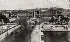 CPA Paris the bridge and the place of the Harmony