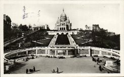 CPA Paris Basilica of Sacring Heart of Montmatre